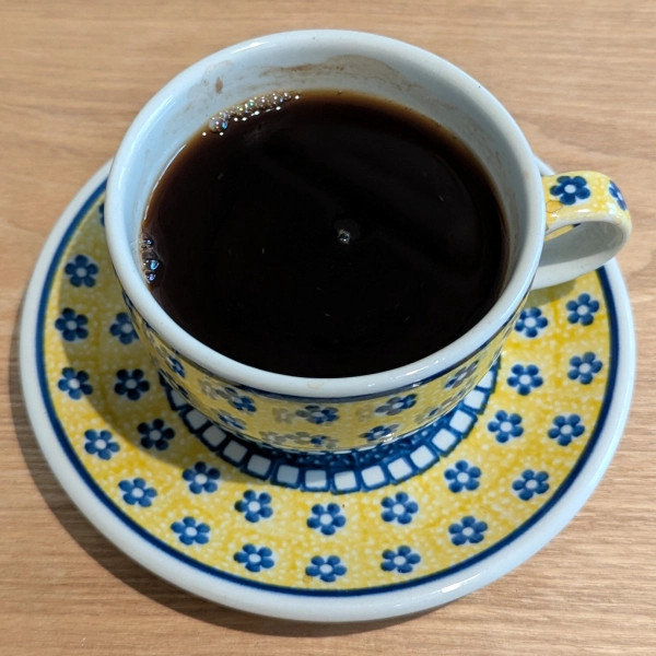菊芋パウダーを3g混ぜたコーヒー